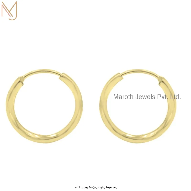 Wholesale 14K Yellow Gold Hoop Earring Jewelry