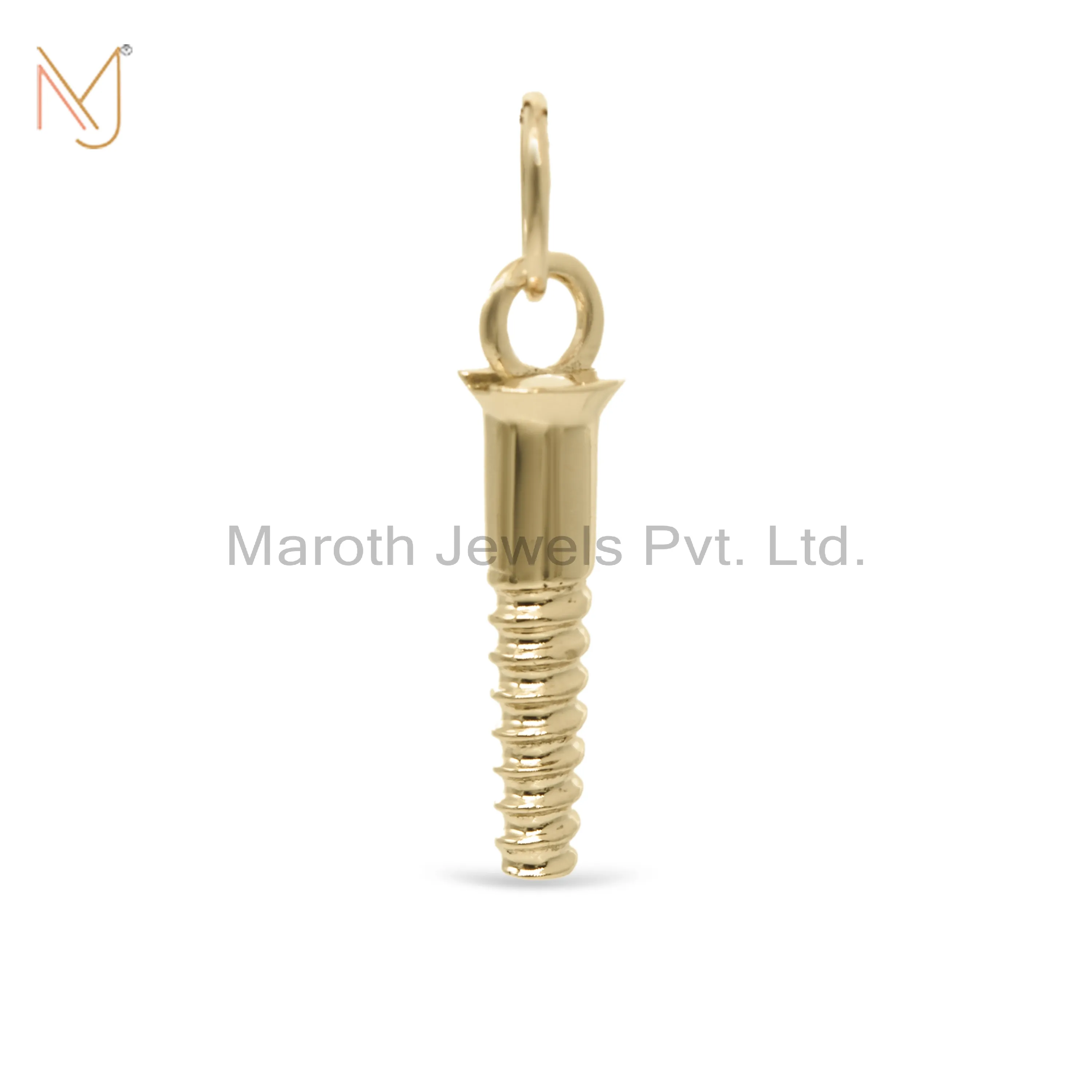 925 Silver Gold Screw Charms Findings Jewelry Manufacturer