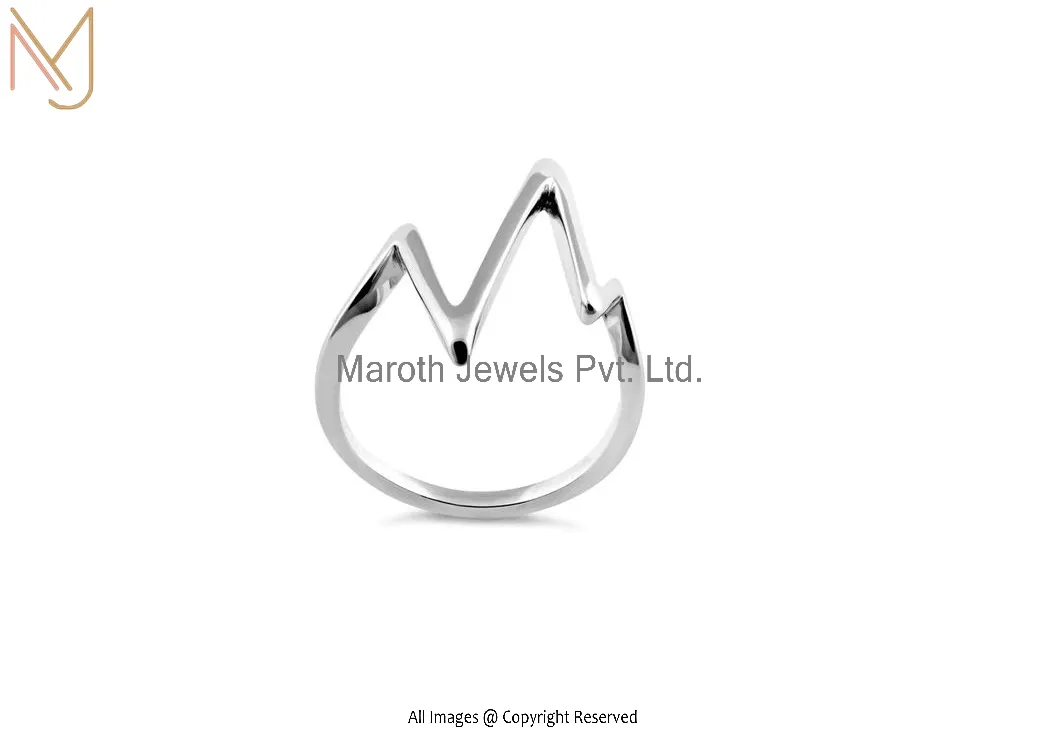 925 Sterling Silver Heartbeat Ring Manufacturer