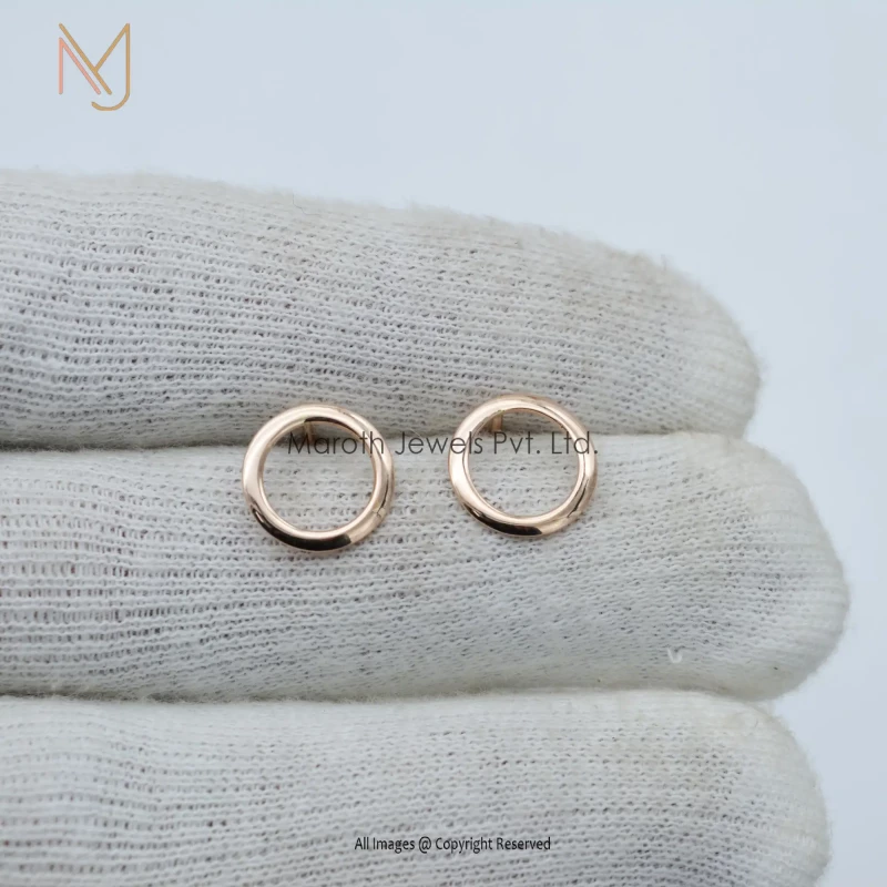 925 Silver Minimalist Hoops Earrings Jewelry Manufacturer