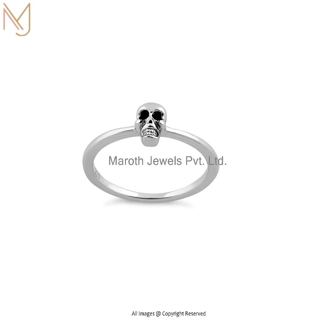 92.5 Sterling Silver Phantom Skull Ring Manufacturer