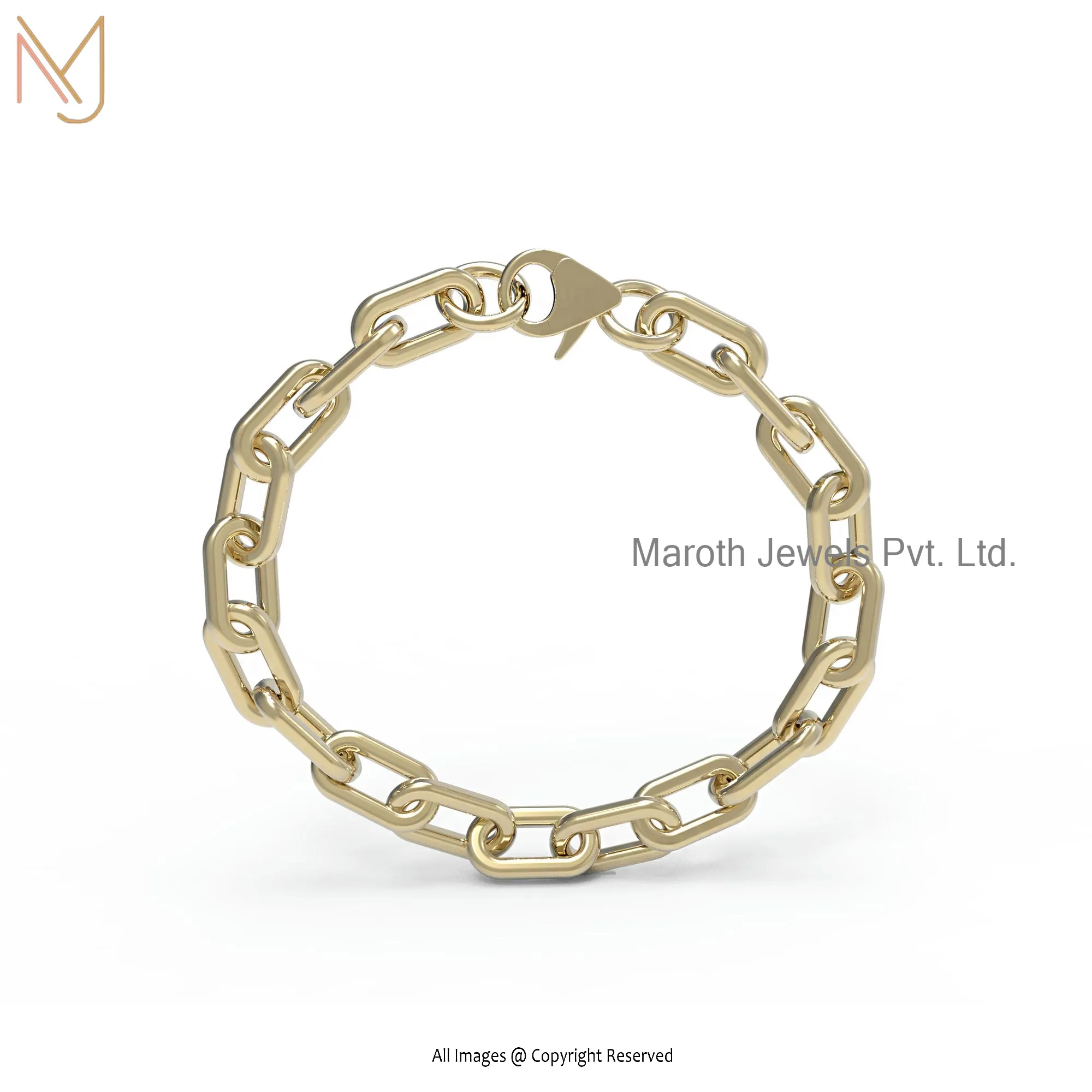 14K Yellow Gold Bracelet Designs Jewelry Manufacturer